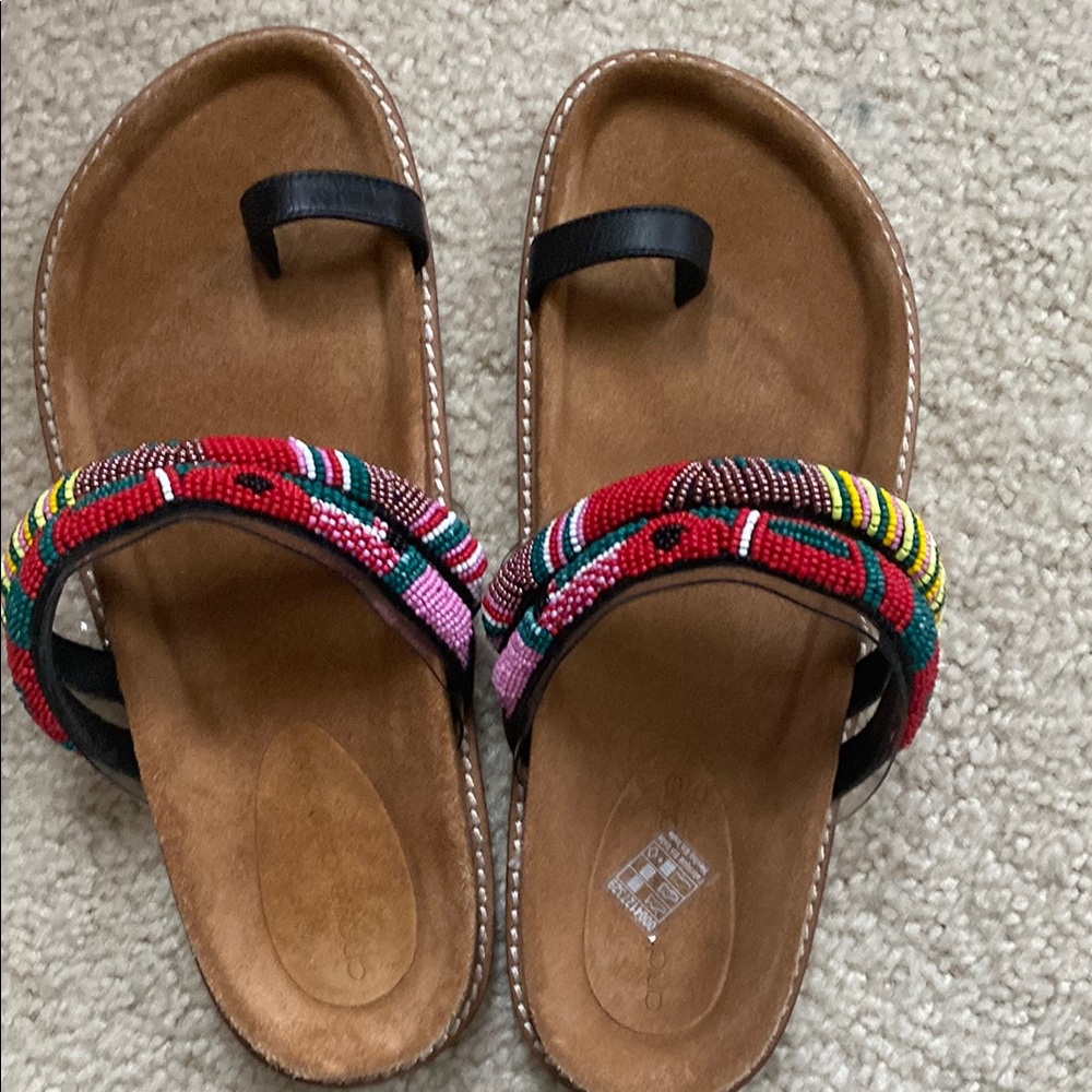 Colorful Beaded Women's Sandals